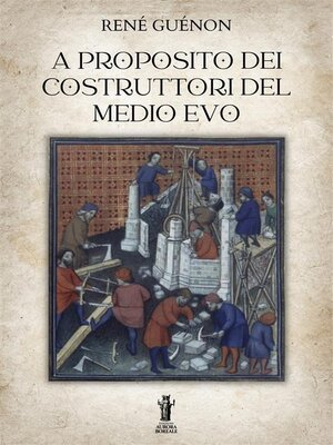 cover image of A proposito dei costruttori del Medio Evo